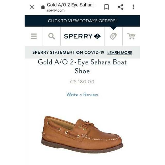 Sperry Topsider Gold Cup Sahara Original (STS10467)