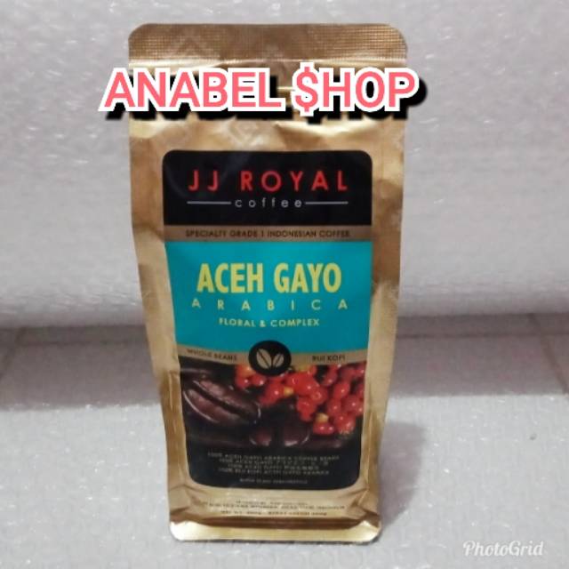 

JJ Royal Coffee Aceh Gayo Arabica Whole Beans Biji Kopi Arabika