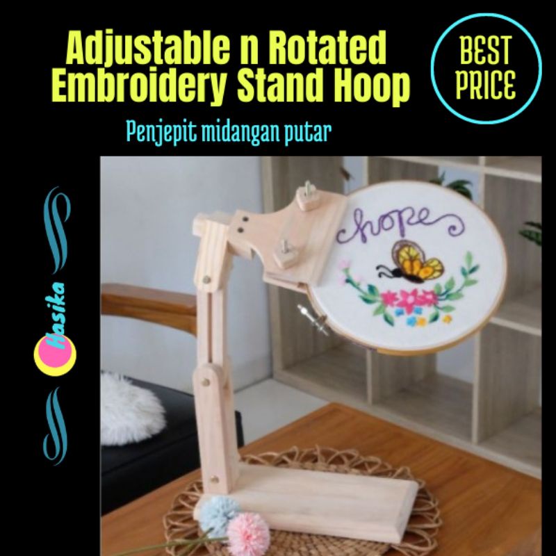 ROTARY EMBROIDERY STAND HOOP - PENJEPIT BIDANGAN SULAM PUTAR - BIDANGAN