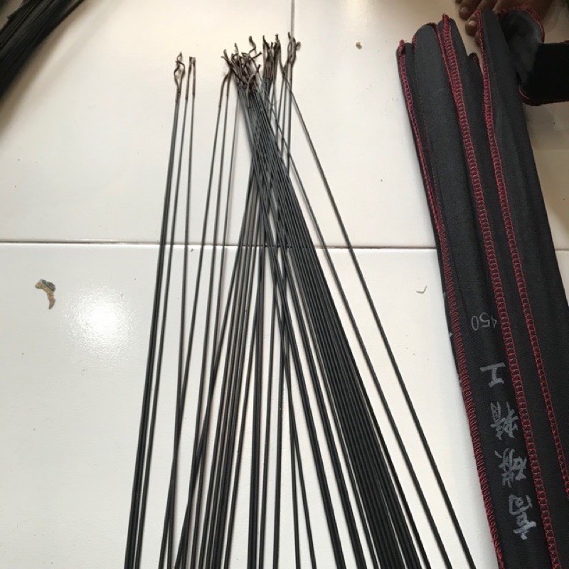 UJUNG TEGEK CARBON SOLID 60cm JAMINAN KAKU/HARD