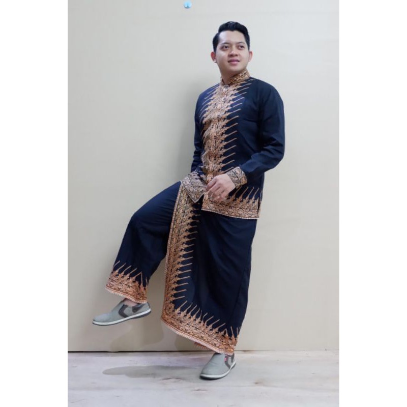 set celana sarung dan baju koko