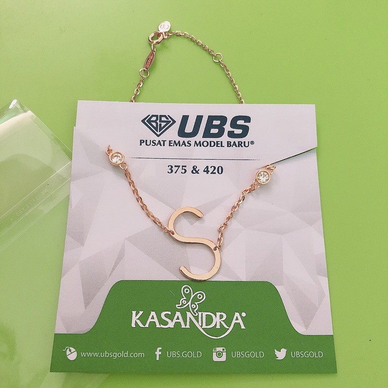 Gelang Huruf Carendelano UBS - S