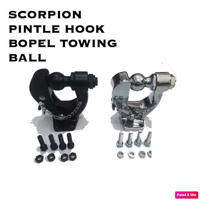 SCORPION PINTLE HOOK BOPEL TOWING BALL IMPORT OFFROAD TOWING