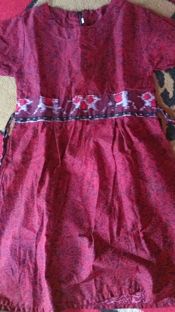 Dress Batik Anak Usia 2 Sampai 10 Tahun - Motif Batik Bervariasi - Batik Anak Harga Ecer Bisa Cod