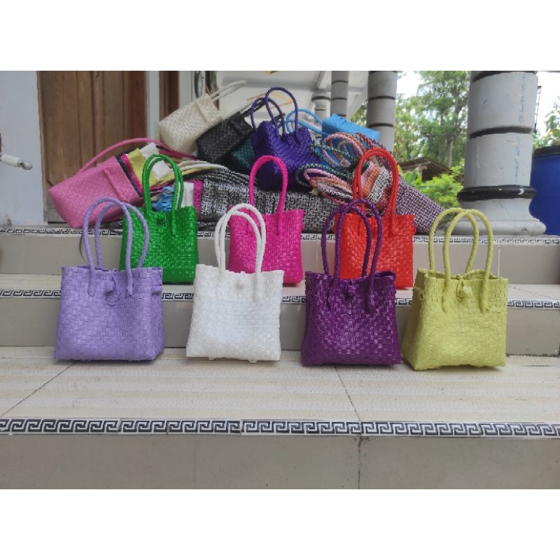 Tas Anyaman Plastik Ukuran XS Polos