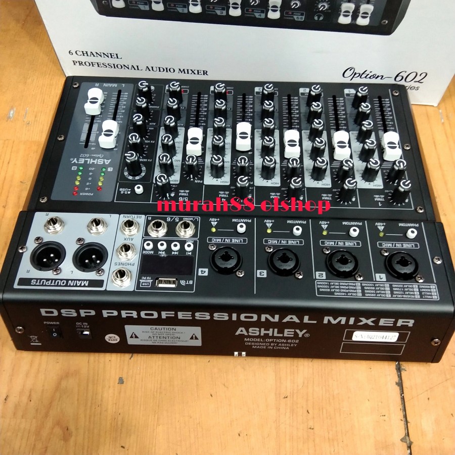 Mixer ashley option-602 option 602 6ch original