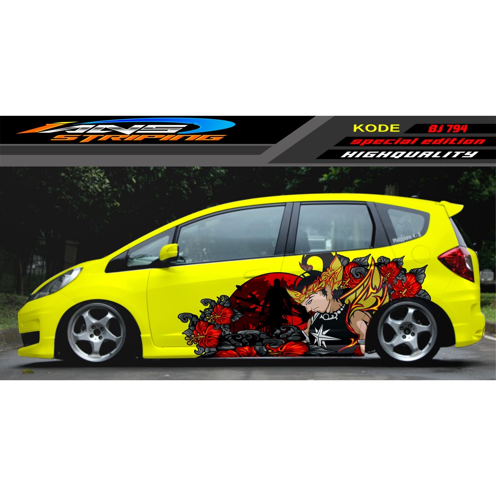 STIKER TERBARU MOBIL JAZZ BRIO AVANZA SIGRA YARIS / STIKER VARIASI MOBIL / MODIF STICKER MOBIL 620