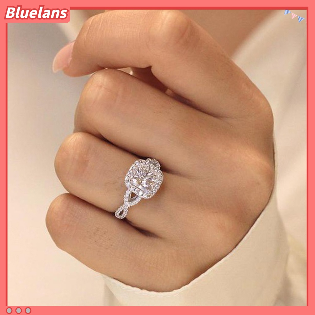 Cincin Wanita Bahan Cubic Zirconia Untuk Pernikahan