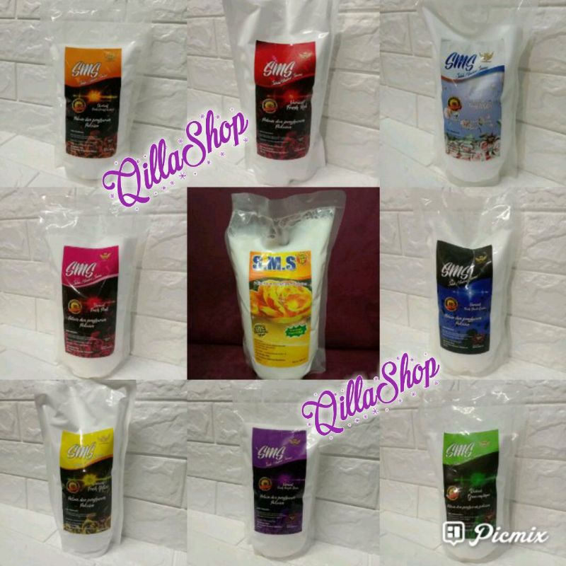 KHUSUS GRAB / GOJEK / SHOPEE, REFILL PELICIN DAN PEWANGI PAKAIAN LAUNDY SMS SUPER LAUNDRY/PEWANGI LA