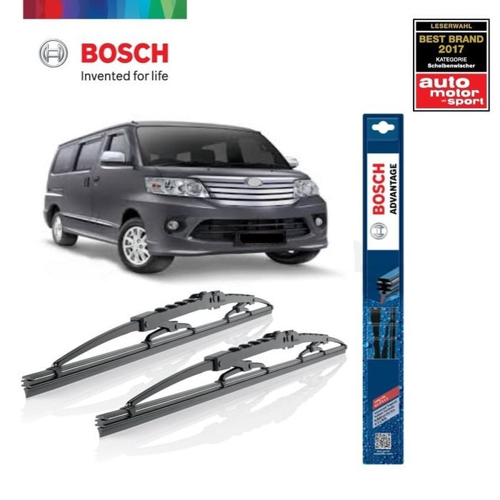 Wiper Blade Luxio BOSCH Sepasang Advantage 19-19&quot; ORIGINAL