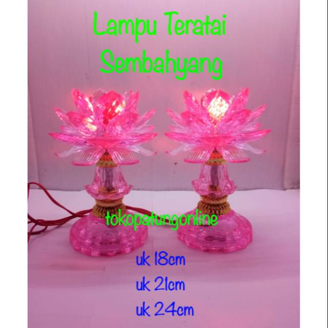 Lampu Sembahyang Teratai uk 17 uk 19 uk 21 uk 24