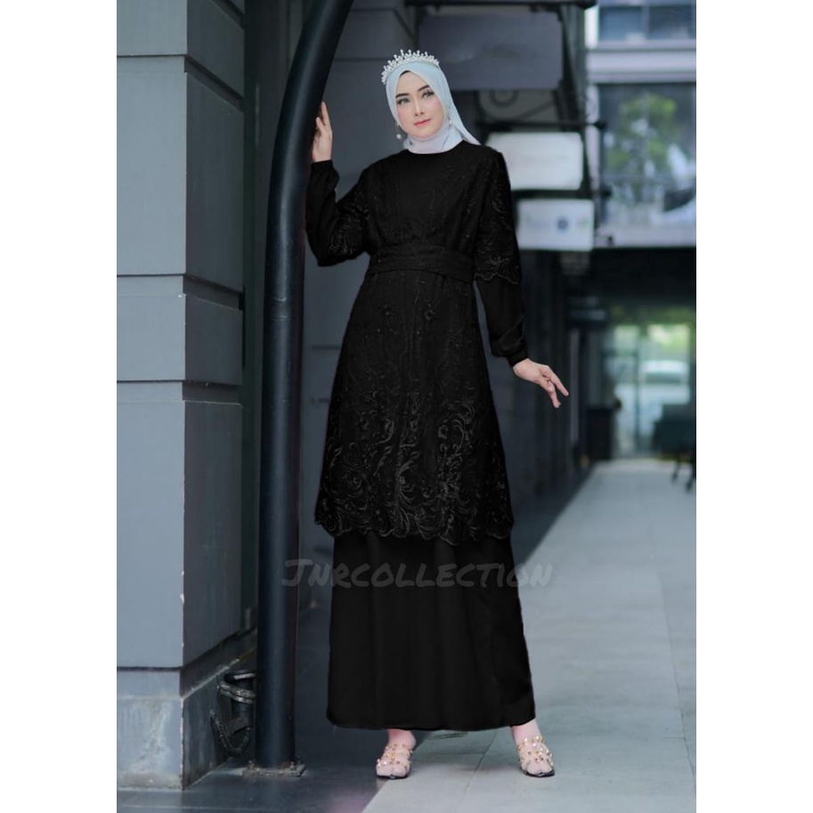 Gamis Remaja AREESHA Terbaru 2022 Gamis Kondangan Wanita Gamis  Seragam Size M L XL XXL Dress Kondangan Gamis Brukat Blezer Gamis 2in1 Gamis Outer