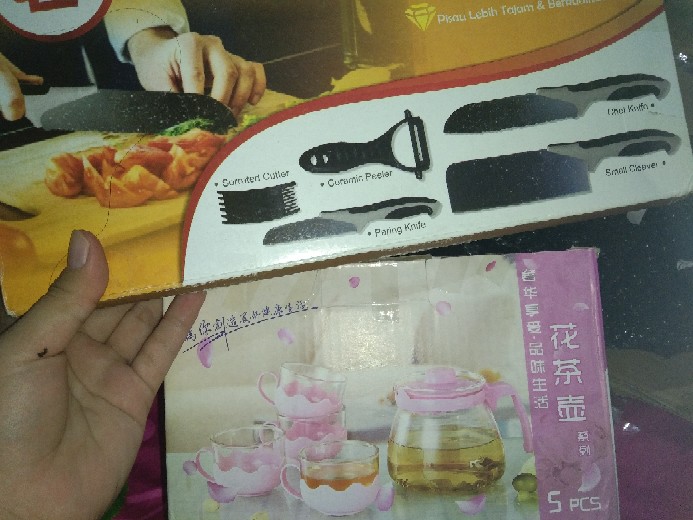 Pisau Set Loyal Bosku 5 Pcs Murah Meriah