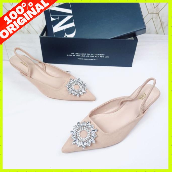 Sepatu Heels Zara Wanita Original Branded Store Terbaru N4 Termurah