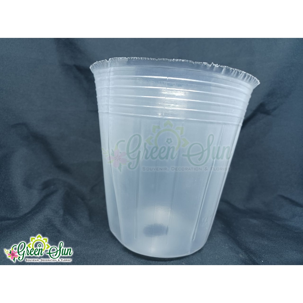 Pot Lunak/Bening 3.5 inchi untuk 1 Buah/pcs - Pot Tanaman - Pot Anggrek