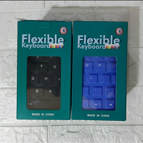 Keyboard Flexible Silicon Keyboard Laptop Lipat Gulung Portable