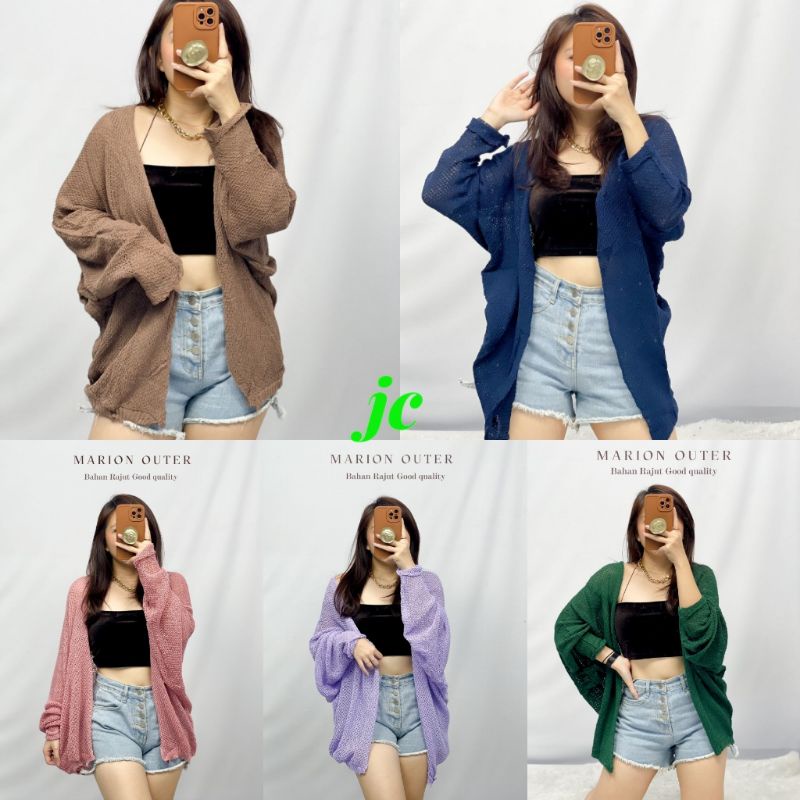 JCBC - Marion Outer Rajut / Outer Rajut Wanita Terbaru / Cardi Rajut Wanita Kekinian