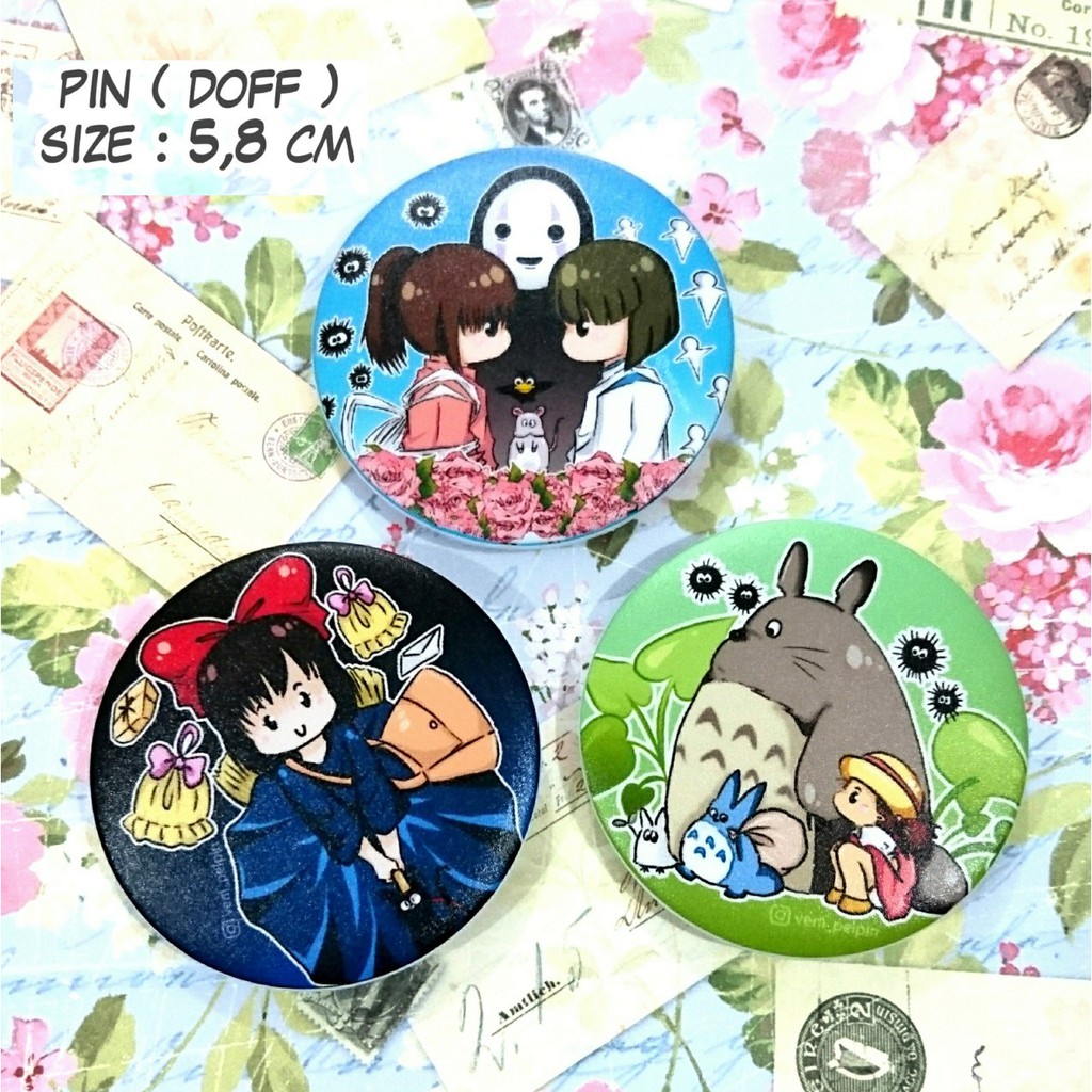 pin ghibli anime totoro no face spirited away kiky delivery service tonari no totoro bros