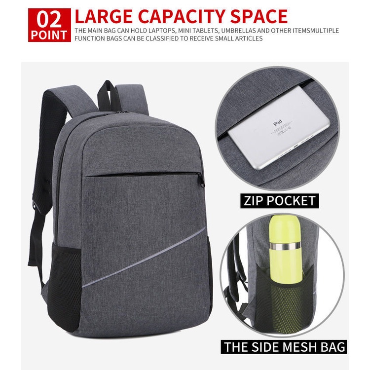 TAS PRIA/TAS RANSEL/TAS PUNGGUNG/TAS BACKPACK/TAS LAPTOP+USB Slot+Expanding/tas murah [IMPORT]