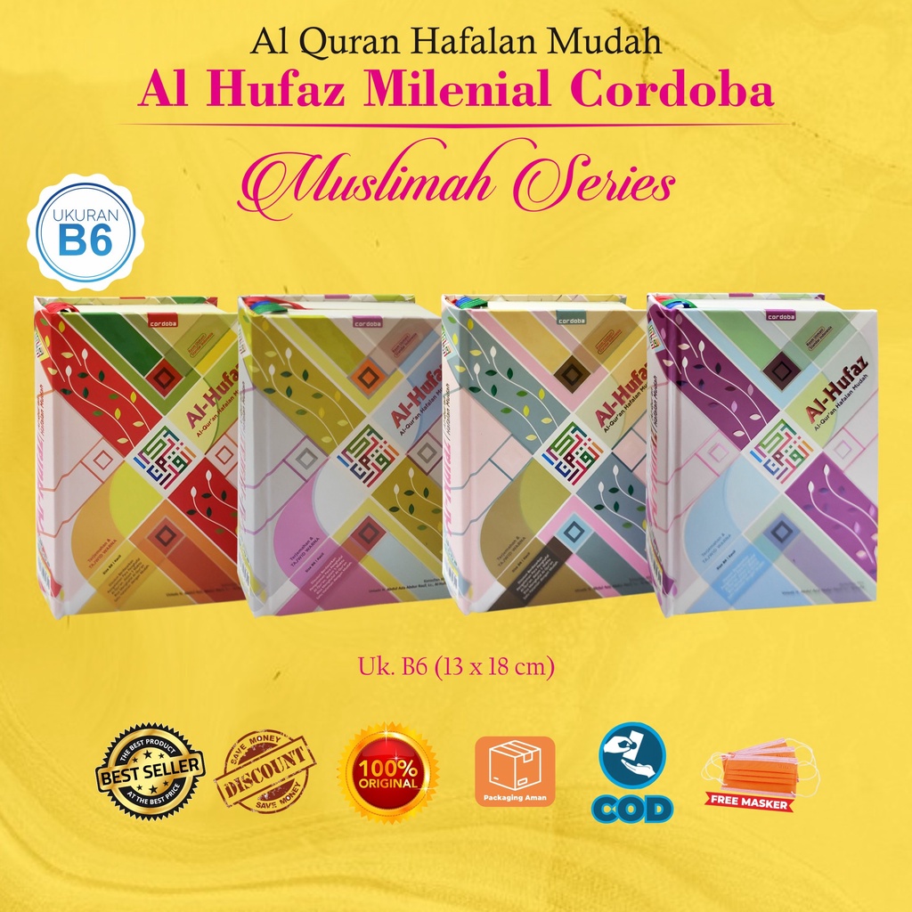 Promo Alquran Murah : Al Quran Terjemahan Quran Hafalan Perkata Tajwid Al Hufaz Milenial B6 Terbaru