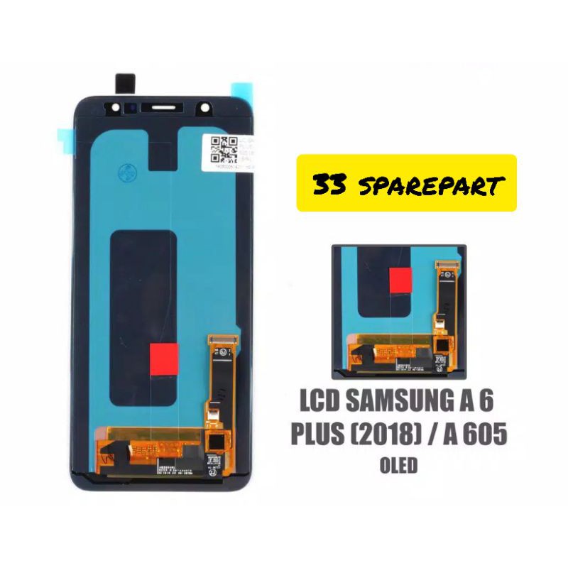 LCD FULLSET SAMSUNG A6 PLUS/A605 (2018) ORI OLED