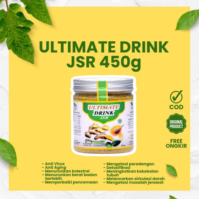 

(COD) ULTIMATE DRINK JSR 450gr REMPAH HERBAL JSR DETOX TUBUH PRAKTIS SIAP SEDUH TRAVEL FRIENDLY RAMUAN CINTA RAMCIN BY MUTY RAMUAN ARSY JAHE KUNYIT SEREH MADU JERUK NIPIS GULA AREN CHIA SEED ANTIOKSIDAN DETOKSIFIKASI RAMUAN HERBAL JSR ZAIDUL AKBAR