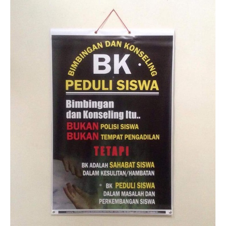 Jual Banner Poster Bimbingan Dan Konseling Bk Peduli Siswa Banner Bk