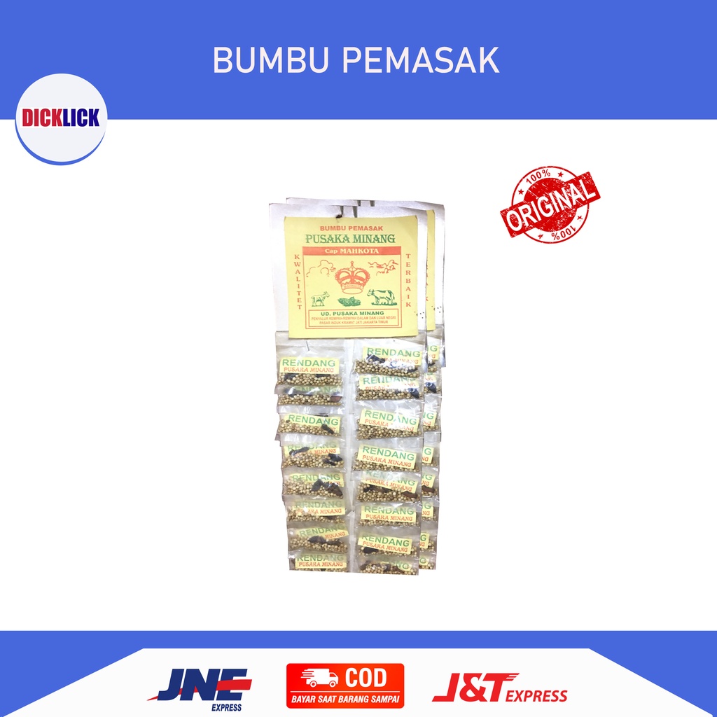 

BUMBU PEMASAK PUSAKA MINANG ISI 20 PCS