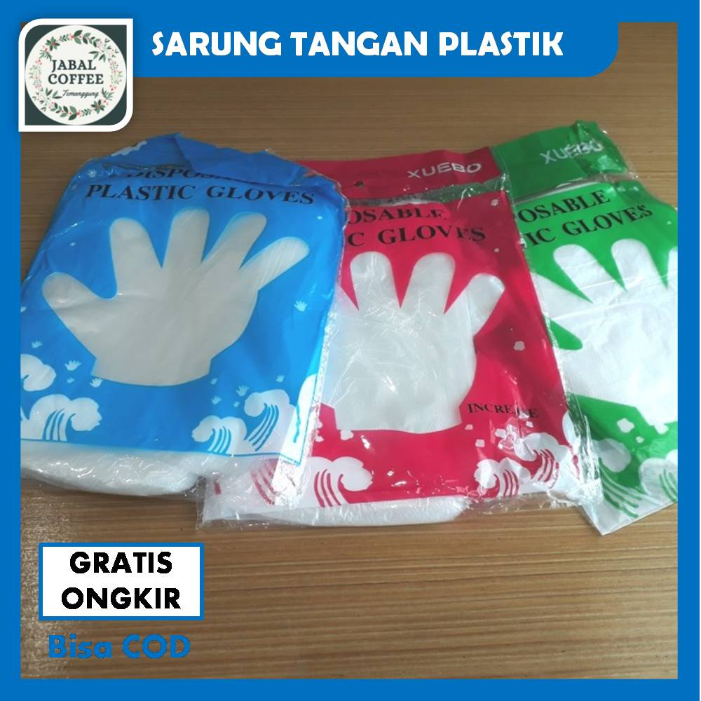 Disposable Plastic Gloves / Sarung Tangan Plastik / Sarung Tangan Plastik Sekali Pakai J129