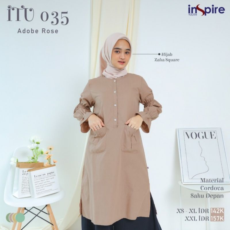 TUNIK INSPIRE ITU 035 atasan wanita fashion muslim