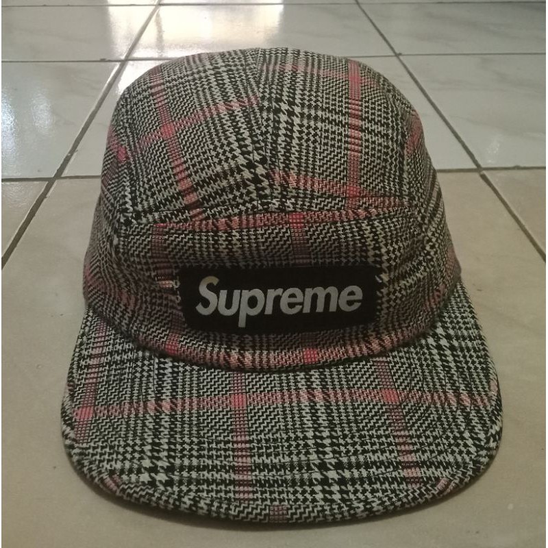 Topi ( 5 Panel ) Supreme Tartan Original
