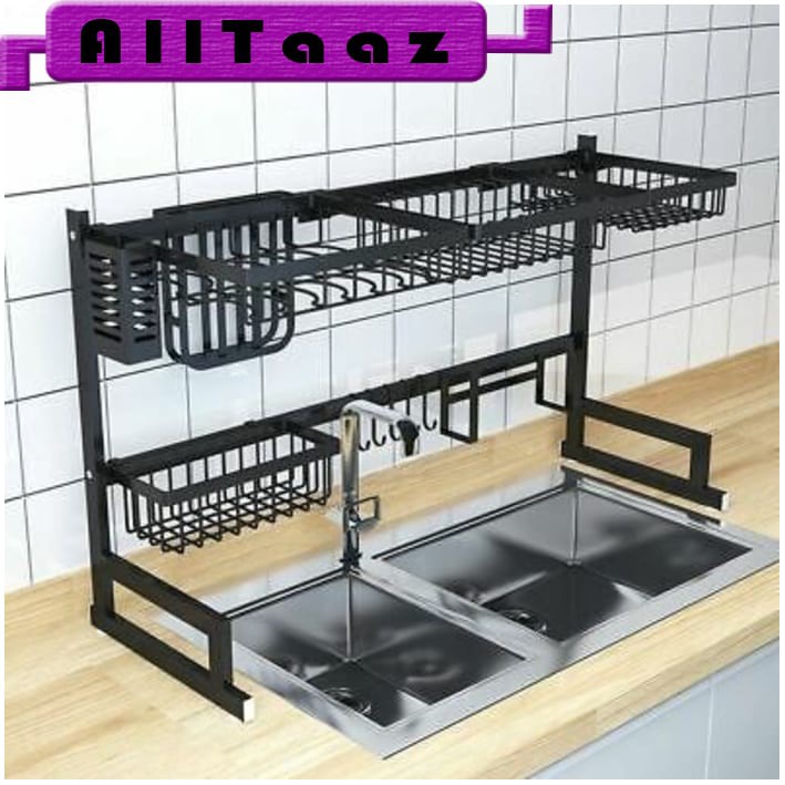 Rak Piring Wastafel / Rak piring IKEA / Rak piring hitam 85cm