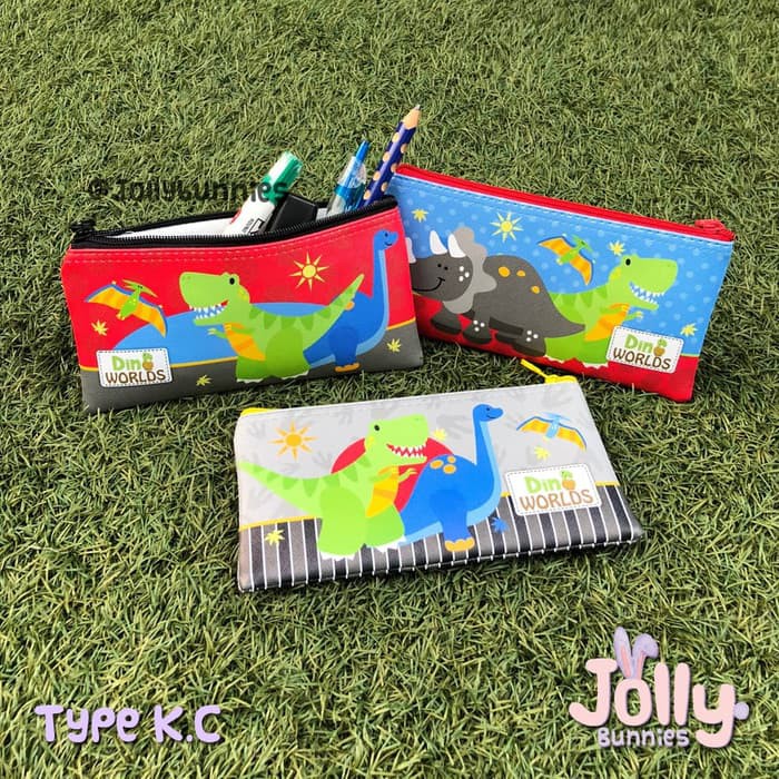 

Kotak pensil dino / Dino pencil case - Merah