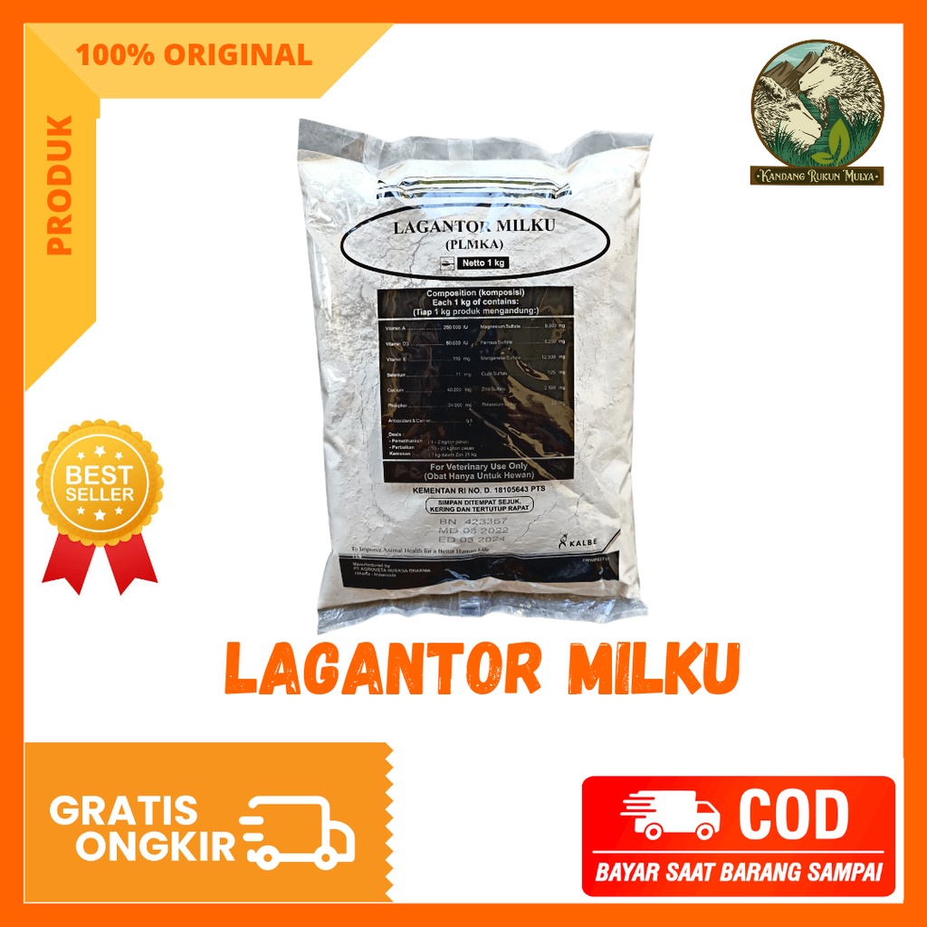 Premix Penggemuk Lagantor Milku Multivitamin Mempercepat Pertumbuhan Ternak Kambing Sapi