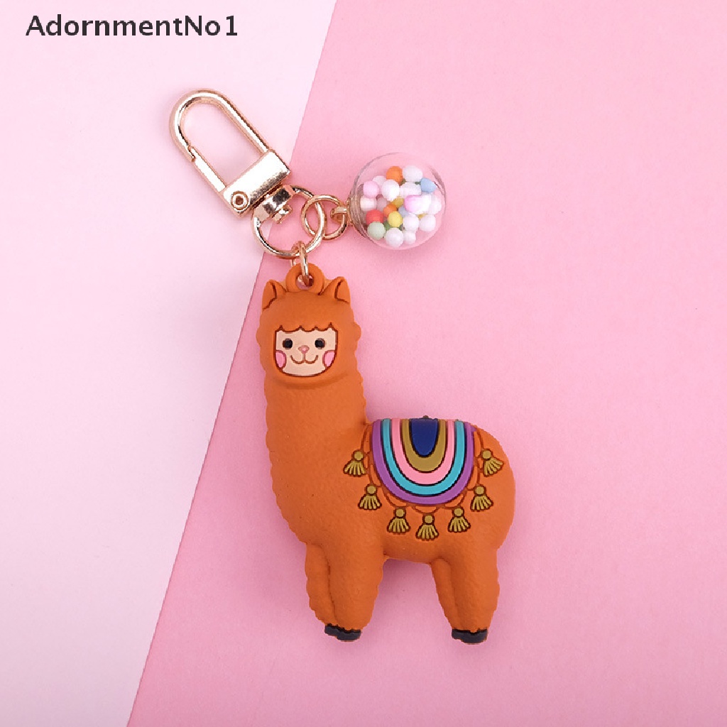 (AdornmentNo1) Gantungan Kunci Bentuk Kartun Alpaca Untuk Anak Perempuan