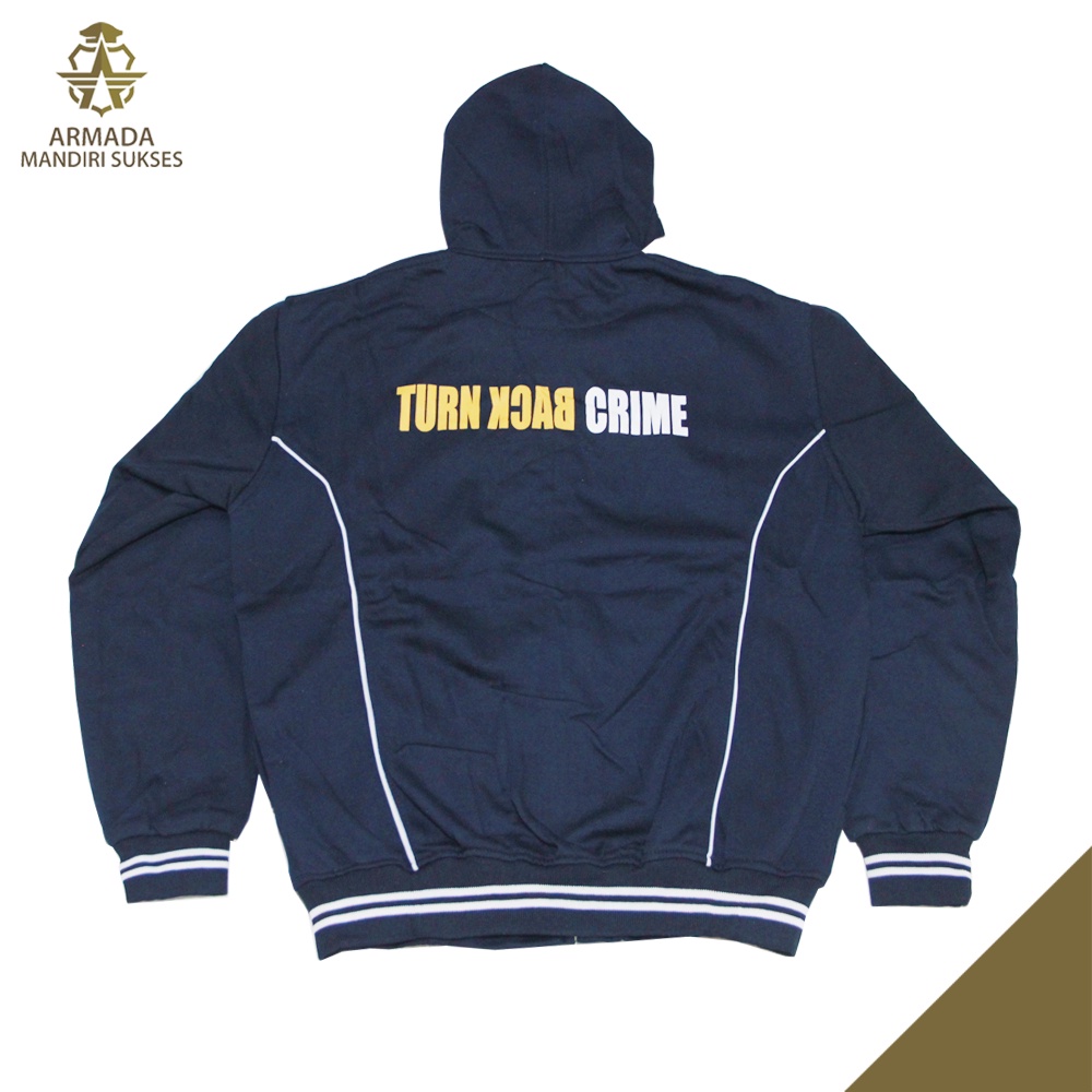 Hoodie Turn Back Crime - Sweater Turn Back Crime Ritsleting