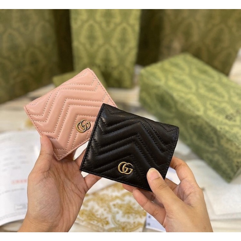 GUCCI MARMONT CHEVRON WALLET