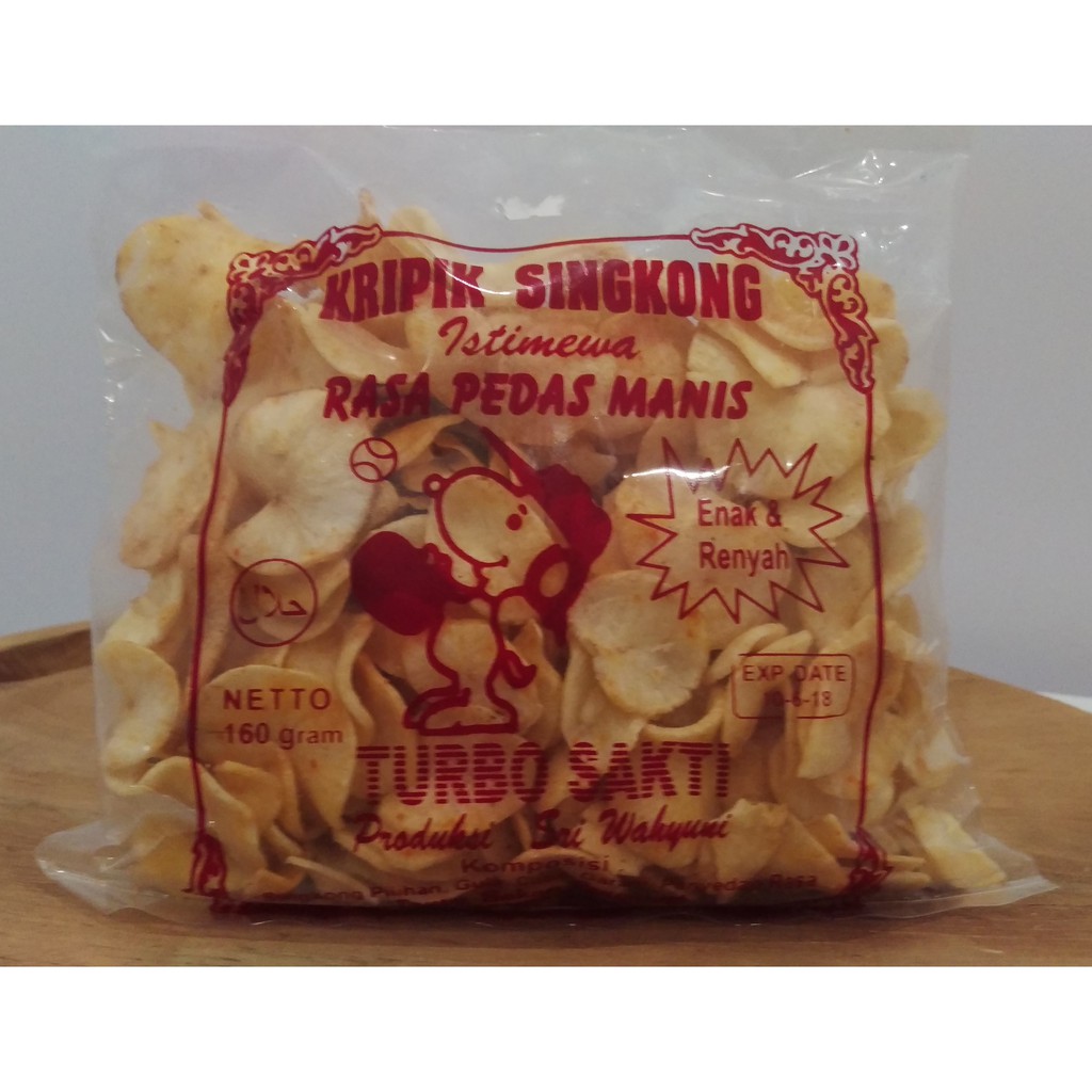 

Keripik Singkong Turbo Sakti / Camilan Keripik Singkong Pedas Manis 130 gram / Camilan Madura