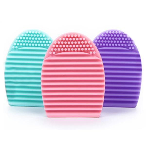 EGG Brush pad - Alat pencuci/pembersih Kuas Make up brush - Cleanser/ GURITA PEMBERSIH WAJAH