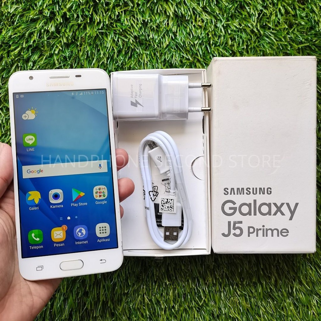 HANDPHONE SAMSUNG J5 PRIME 2/16GB FULLSET NO HEADSET SECOND SEKEN BEKAS MURAH