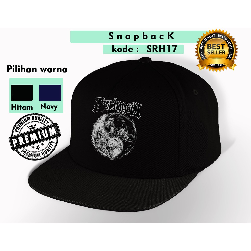 Topi seringai / Snapback distro premium seringai srh17