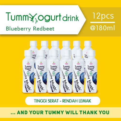 

Heavenly Blush Tummy Yogurt Drink Blueberry Redbeet [12 X 180 Ml]