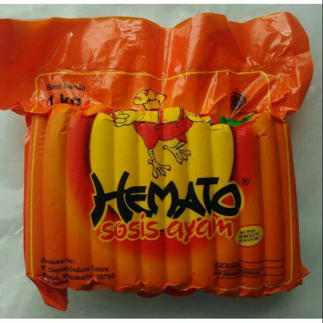 

Hemato Sosis Ayam 40s 1KG CHICKEN SAUSAGE FROZEN FOOD MAKANAN BEKU