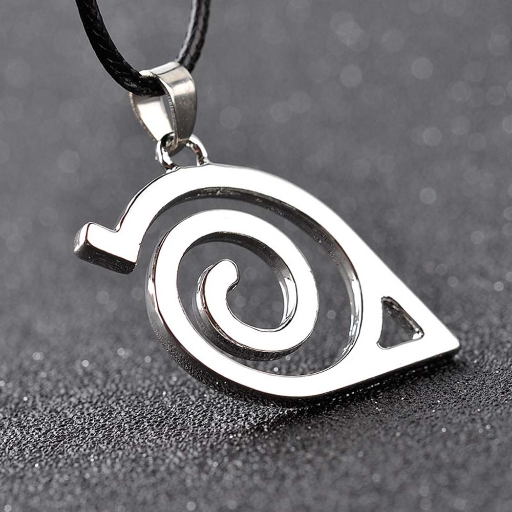 REBUY Unisex Pendant Necklace Gift Cosplay Props Anime NARUTO Kakashi Leaf Village Konoha Jewelry Japanese Anime Metal Uzumaki Naruto Uchiha Itachi Symbol Logo/Multicolor