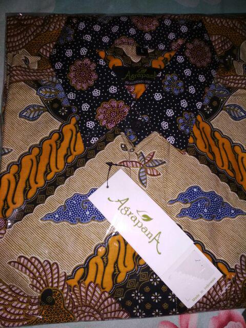 Agrapana Baju Batik Pria Lengan Pendek Batik Premium Kemeja Batik Pria Lengan Pendek Modern Bhamana