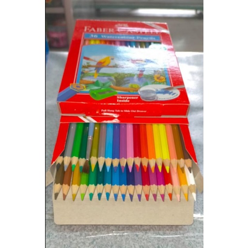 

pensil warna Faber Castell 36 warna Watercolour Pencils