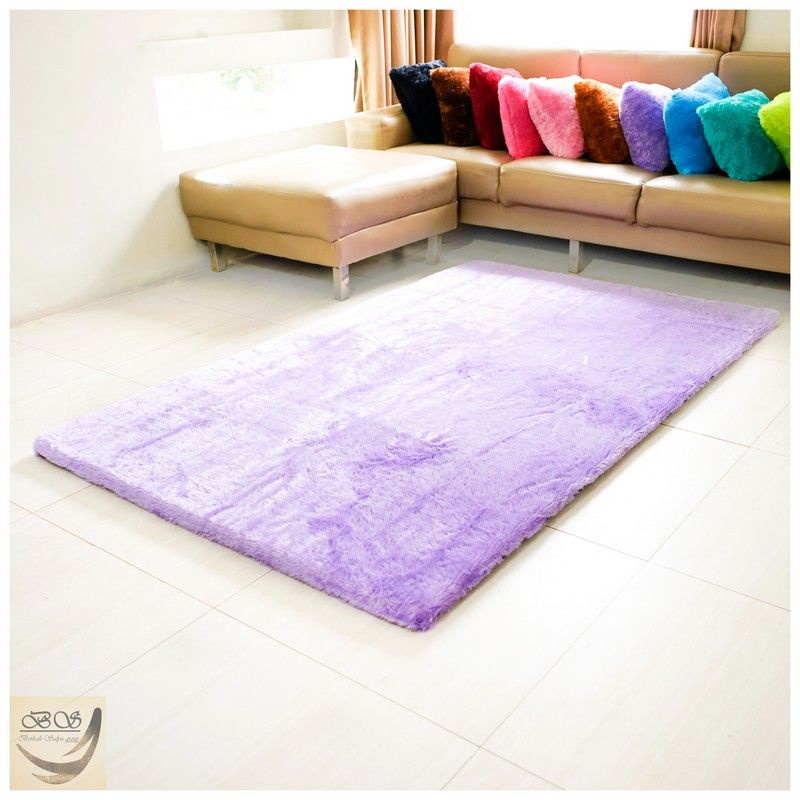 TERLARIS Anti slip Karpet Bulu Rasfur Ukuran 200x120x tebal 3,5 cm kain bintik super