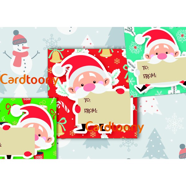 

Sticker / stiker label nama hadiah Santa Claus Christmas / Natal / XMas Sinterklas