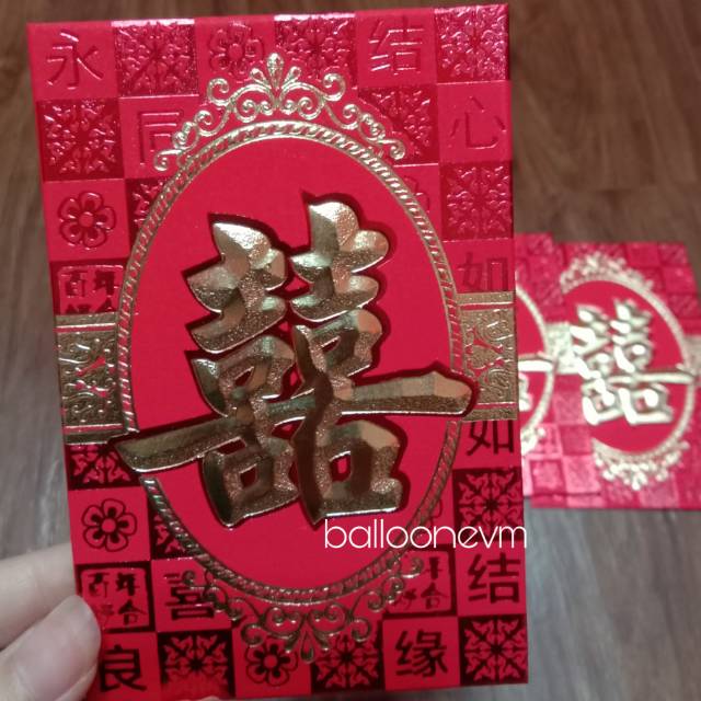 

Kertas Angpao Wedding / Double Happiness / Shuang xi