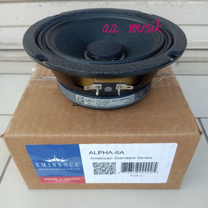 SPEAKER COMPONENT EMINENCE ALPHA 6A MIDRANGE 6 INCH ORIGINAL